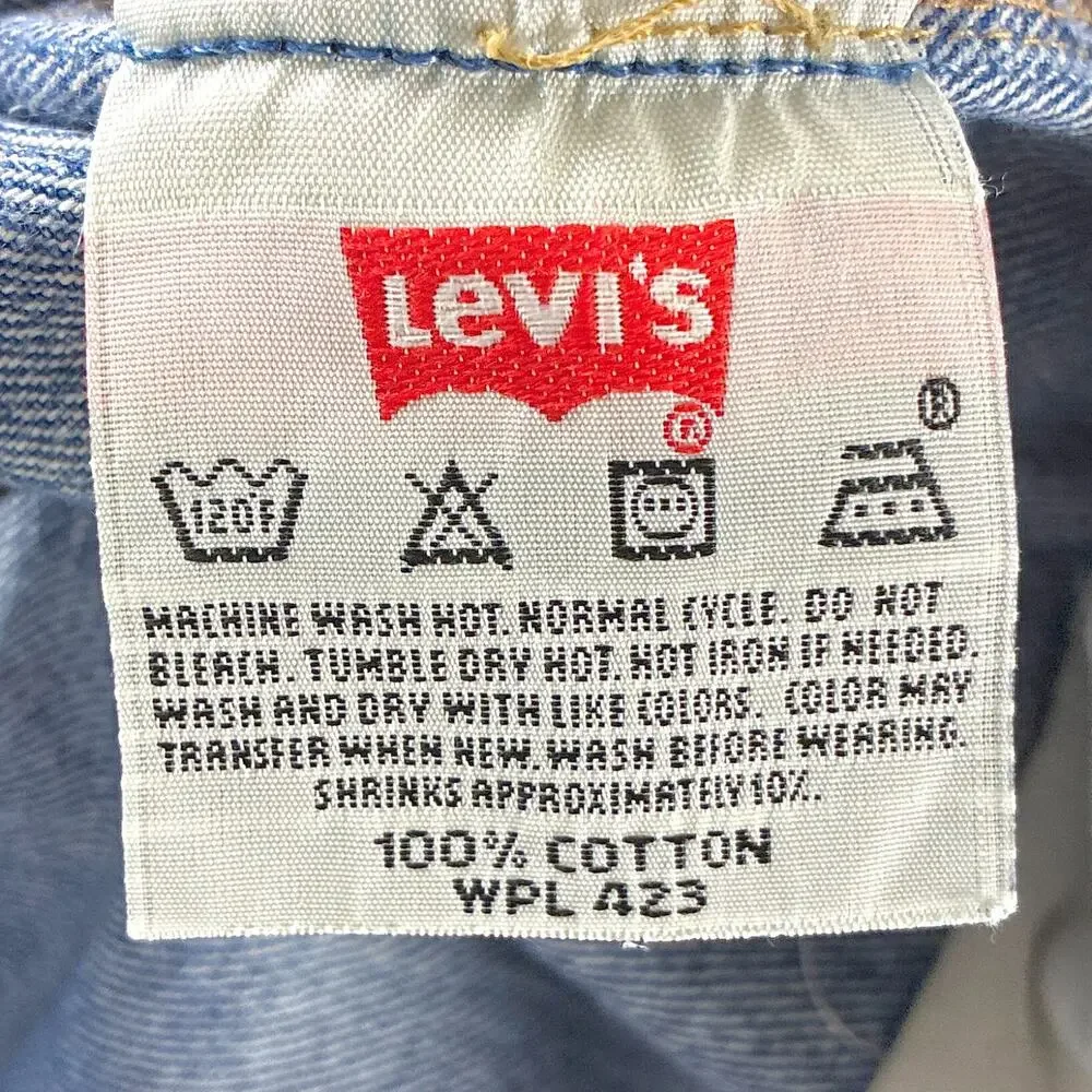 VTG Levis 501 XX Jeans Mens 36x36 (34x33) Faded Whiskered Button Fly Classic